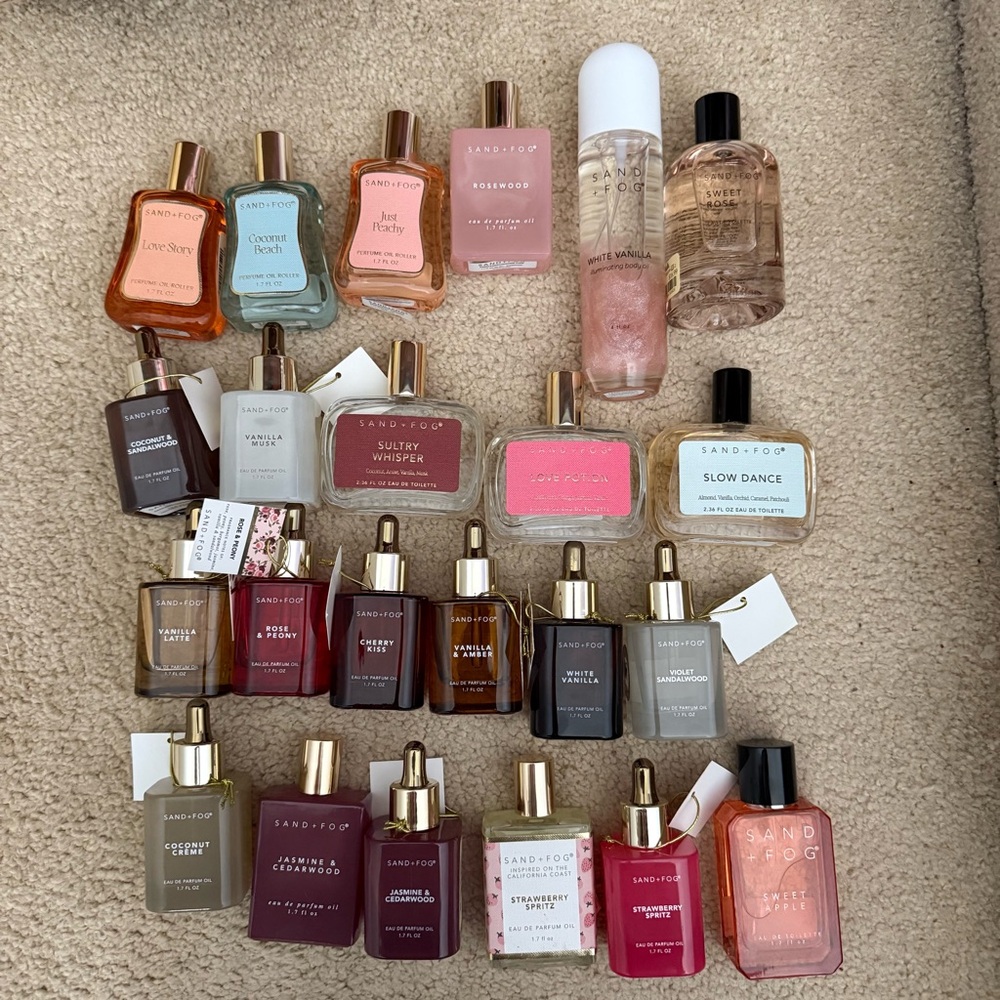 Sand + Fog body oils price per 1  Discovery Set